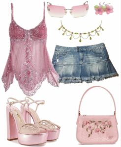 Y2K inspired outfit board.