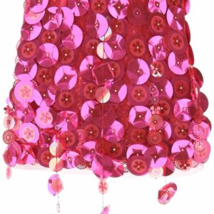 Fuchsia Sequin Mini Skirt